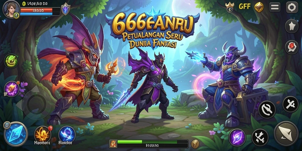 Tampilan gameplay seru dari 666FF yang penuh petualangan.