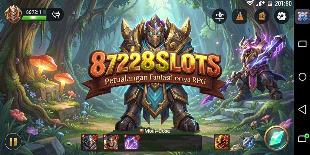 Tampilan gameplay RPG yang mendebarkan dalam 8728SLOTS.