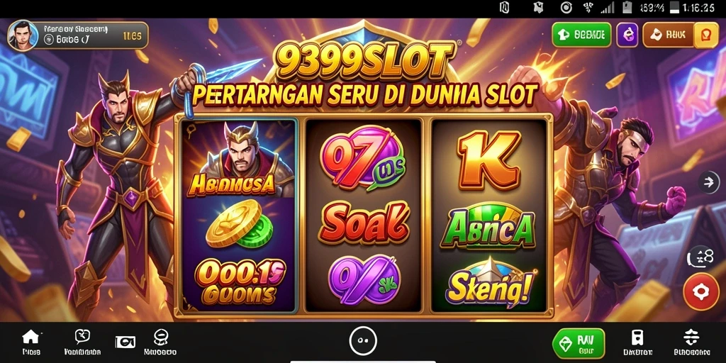 Tampilan mendebarkan saat bertarung di 9399SLOT dengan mekanisme slot.