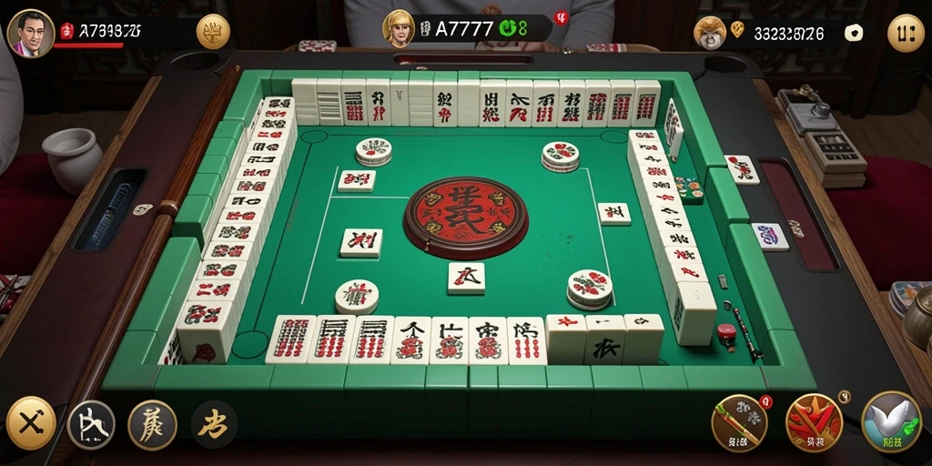 Tampilan menarik dari gameplay Mahjong di A7777 yang menantang.