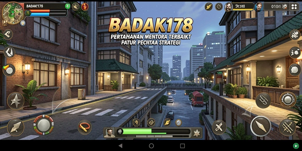 Tampilan gameplay Tower Defense yang menegangkan di BADAK178.