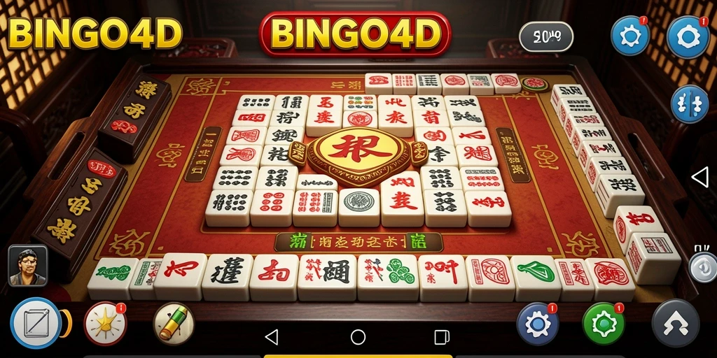 Tampilan gameplay Mahjong yang memikat dan penuh warna.