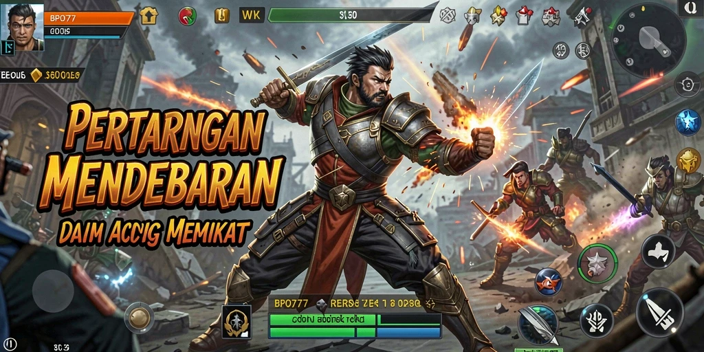 Tampilan screenshot BPO777 menampilkan aksi pertarungan yang mendebarkan.