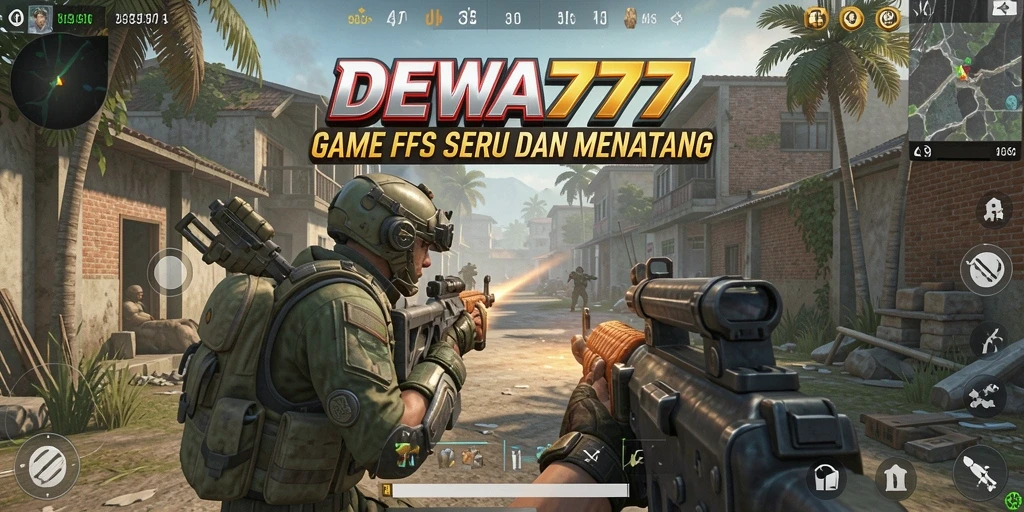 Tampilan aksi intens dari gameplay DEWA777 yang menegangkan.