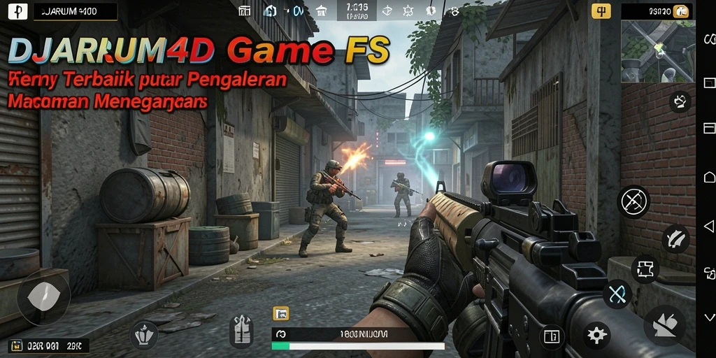 Tampilan dinamika permainan FPS yang mengasyikkan.