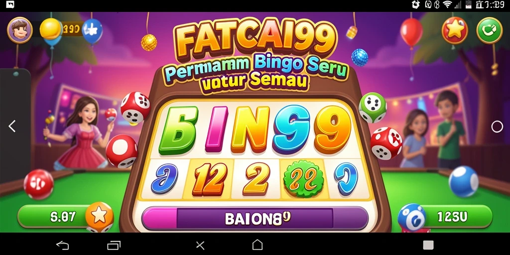 Tampilan gameplay seru dari permainan Bingo FATCAI99.