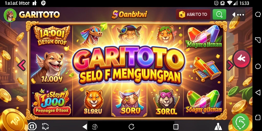 Tampilan seru dari gameplay slot GARITOTO dengan grafis menawan.