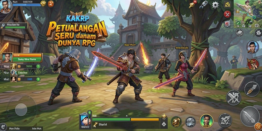 Tampilan gameplay KAKRP yang menarik dan mendebarkan.
