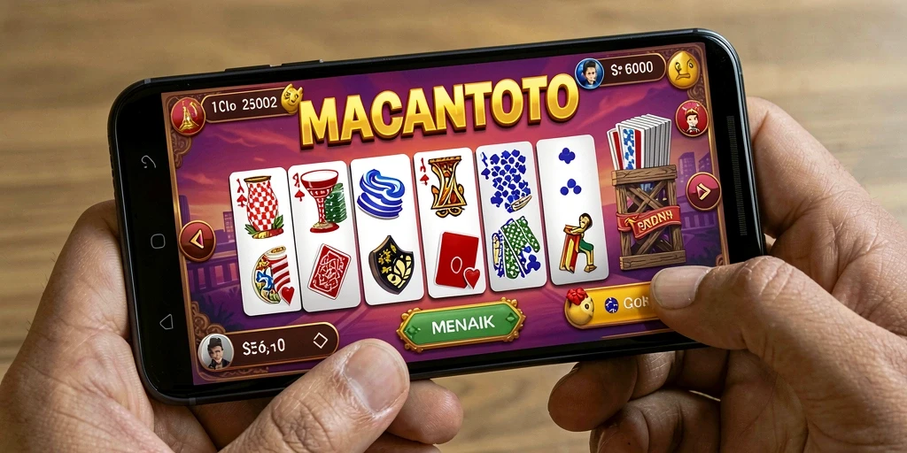 Tampilan gameplay domino yang seru dan interaktif di MACANTOTO.