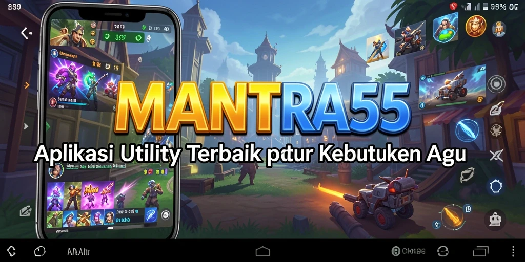Tangkapan layar utama MANTRA55 dengan antarmuka pengguna yang bersih.