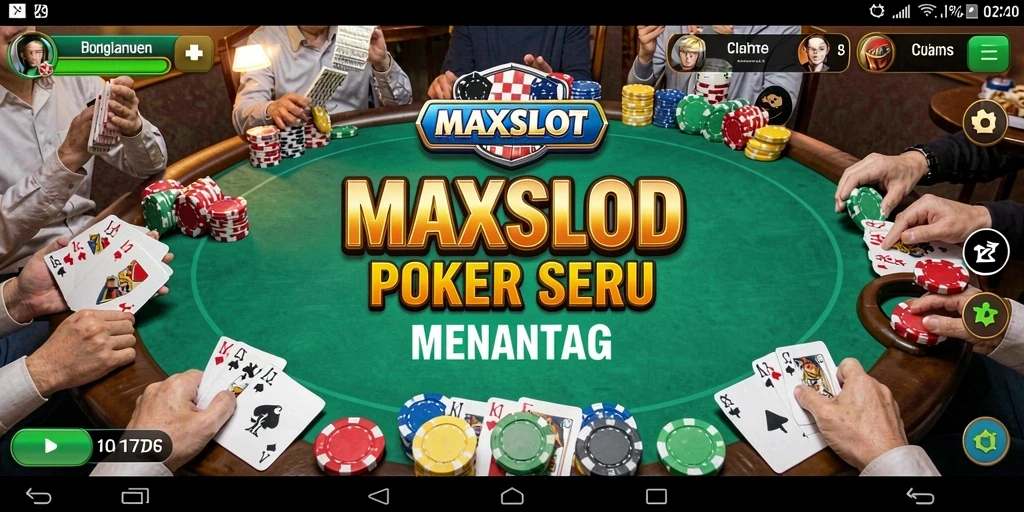 Screenshot gameplay poker menarik dari MAXSLOT.