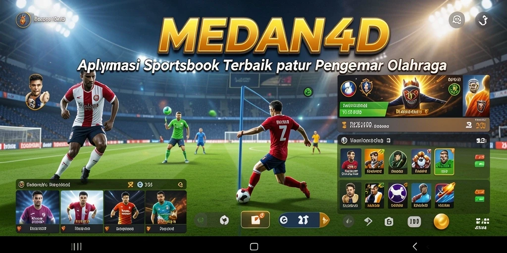 Tampilan menarik dari gameplay Sportsbook MEDAN4D dengan bet yang aktif.