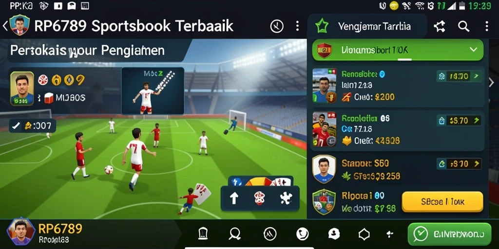 Tampilan menarik Screenshots dari gameplay Sportsbook RP6789.