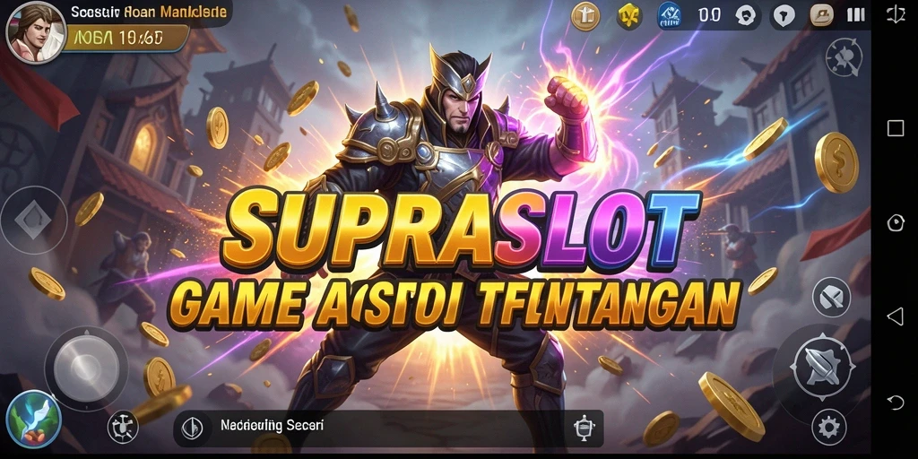 Tampilan gameplay mendebarkan dan seru dari SUPRASLOT.