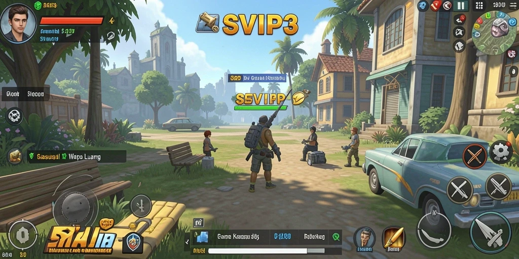 Tangkapan layar gameplay SVIP3 menampilkan tantangan menarik dan karakter lucu.