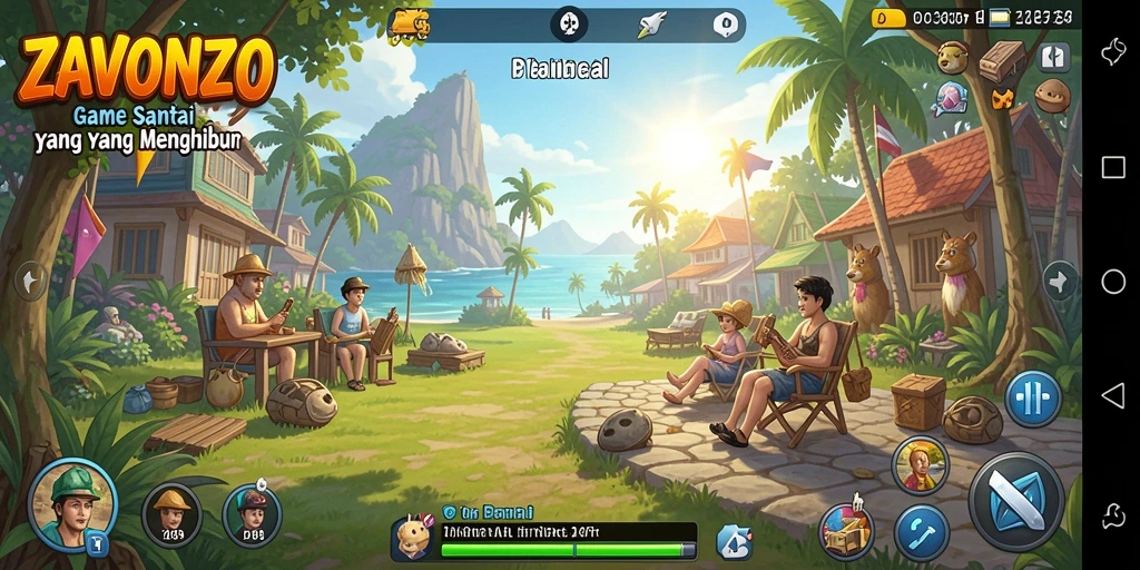 Tampilan gameplay menarik dalam ZAVONZO, cocok untuk semua usia.